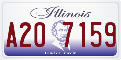 IL license plate A207159