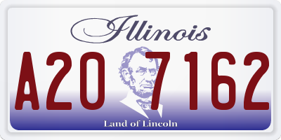 IL license plate A207162