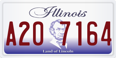 IL license plate A207164