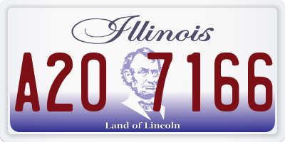 IL license plate A207166