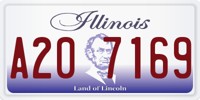 IL license plate A207169