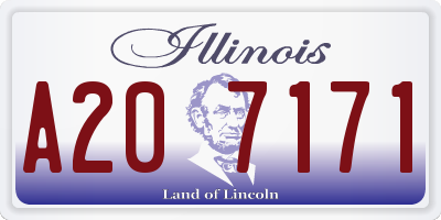 IL license plate A207171