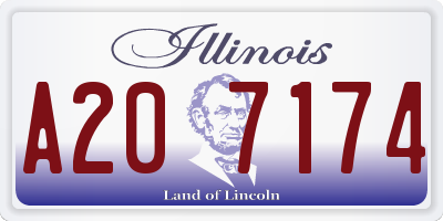 IL license plate A207174