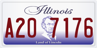 IL license plate A207176