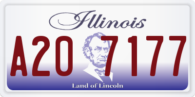 IL license plate A207177