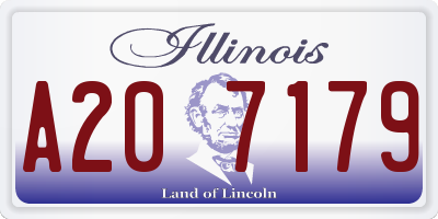 IL license plate A207179