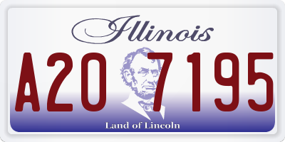 IL license plate A207195