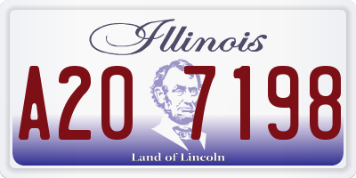 IL license plate A207198