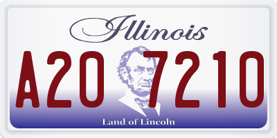 IL license plate A207210