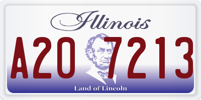 IL license plate A207213