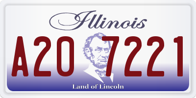 IL license plate A207221