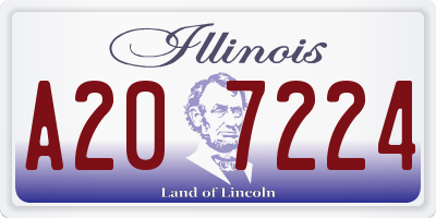 IL license plate A207224