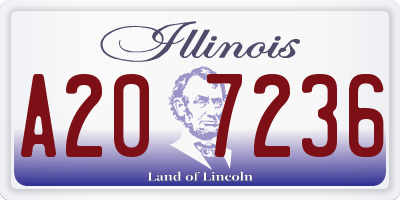 IL license plate A207236