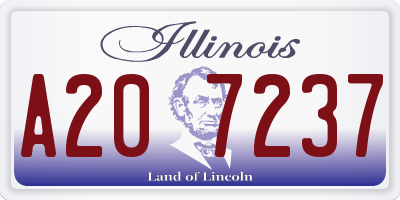 IL license plate A207237