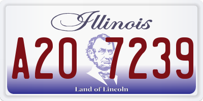 IL license plate A207239