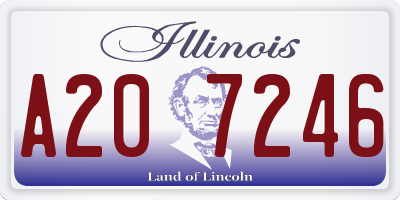 IL license plate A207246
