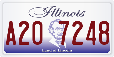 IL license plate A207248