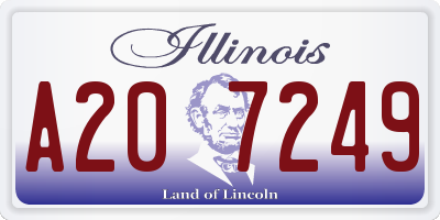 IL license plate A207249