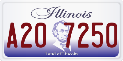 IL license plate A207250