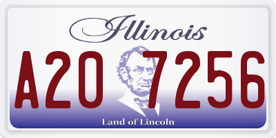 IL license plate A207256