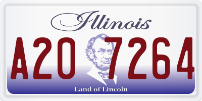 IL license plate A207264