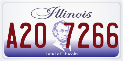IL license plate A207266