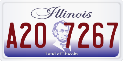 IL license plate A207267