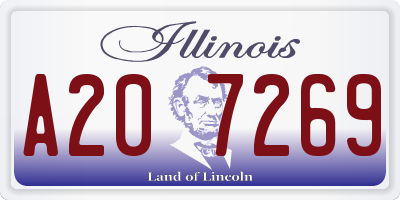 IL license plate A207269