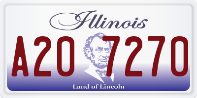 IL license plate A207270