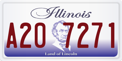IL license plate A207271