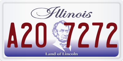 IL license plate A207272