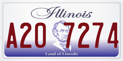 IL license plate A207274