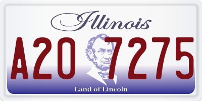IL license plate A207275