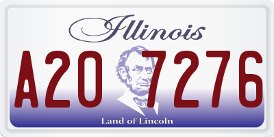 IL license plate A207276