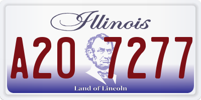 IL license plate A207277