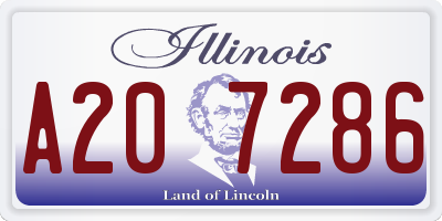 IL license plate A207286