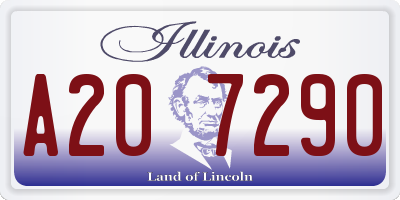 IL license plate A207290