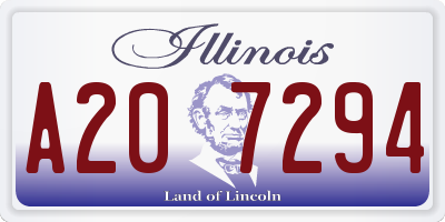 IL license plate A207294