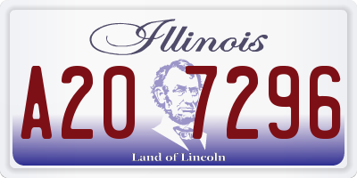 IL license plate A207296