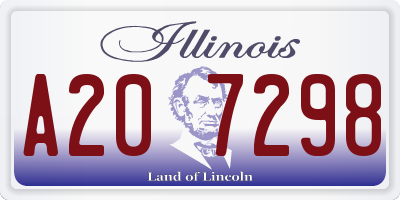 IL license plate A207298