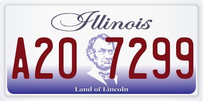 IL license plate A207299