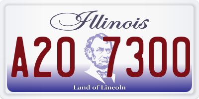 IL license plate A207300
