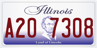 IL license plate A207308