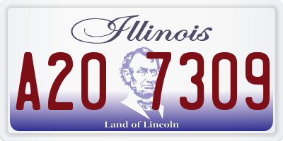 IL license plate A207309