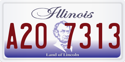 IL license plate A207313