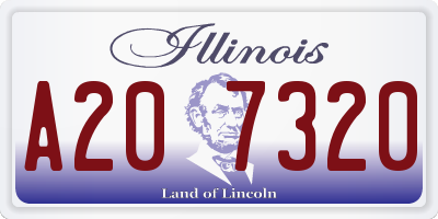 IL license plate A207320