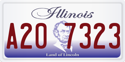 IL license plate A207323