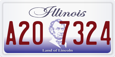 IL license plate A207324