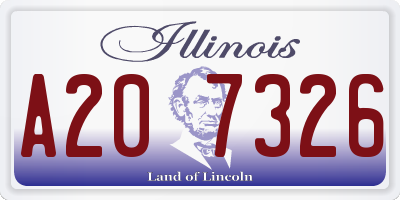 IL license plate A207326