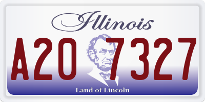IL license plate A207327
